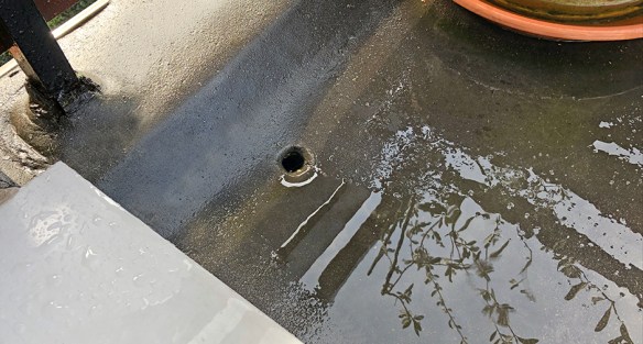 Balcony-drain hole